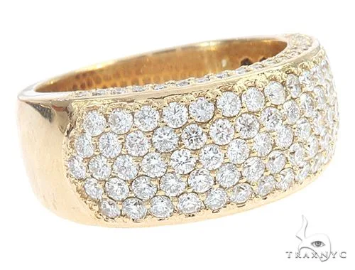 RINA - For Him FACTORY 14k Yellow Gold Prong Diamond Band 65069 in Rose Gold / 7 – Ring