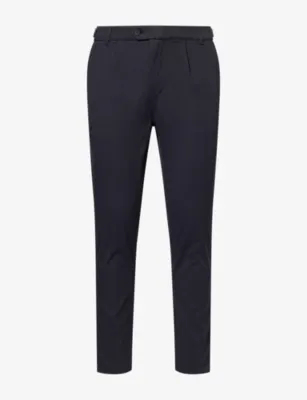 BELIER Monaco Mid-Rise Cotton-Blend Chino Trousers