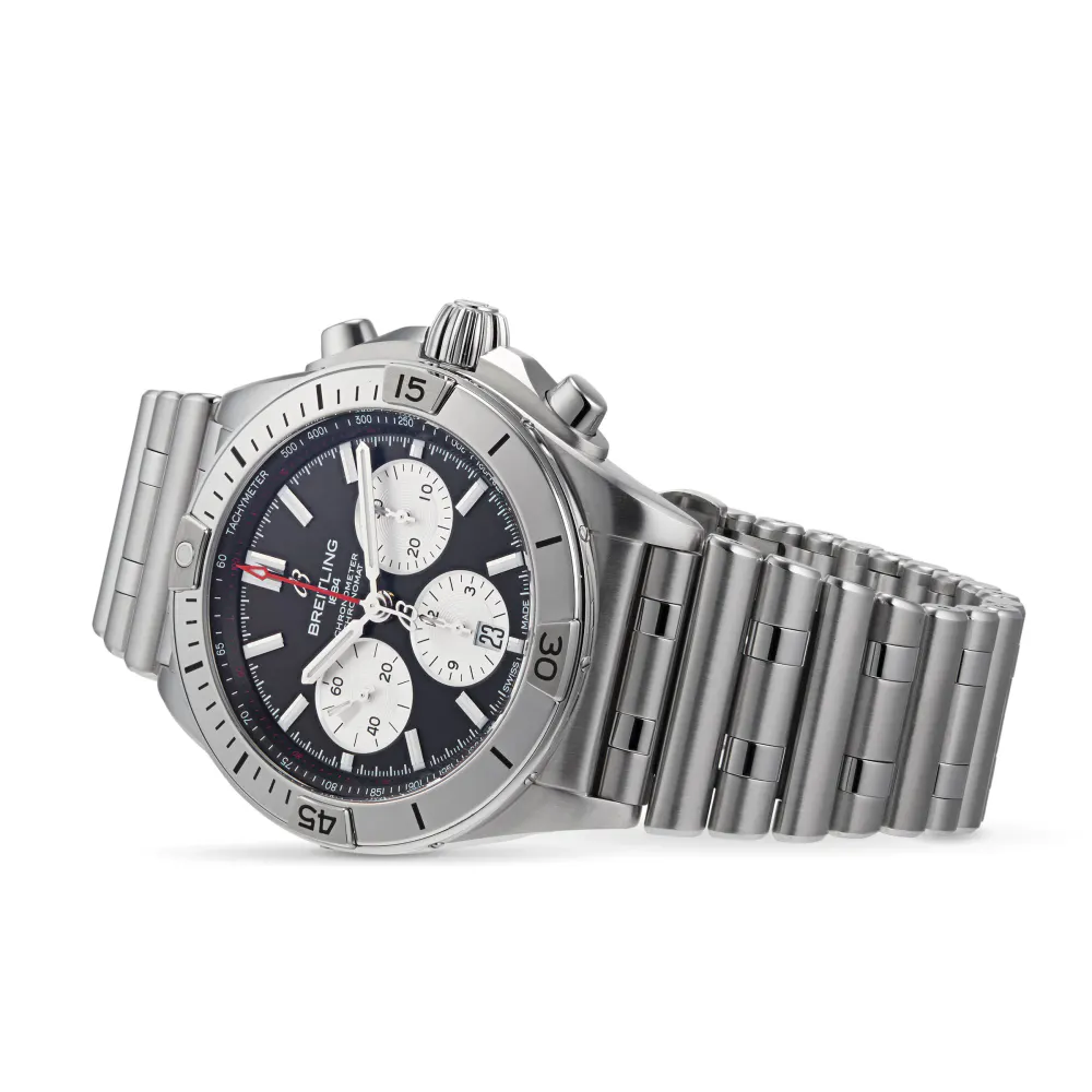 Breitling Chronomat B01 42 Stainless Steel Watch in Black, additional product view 2