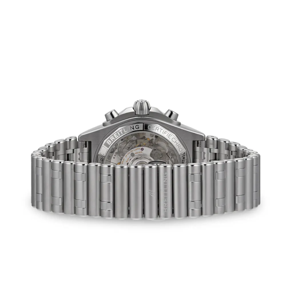 Breitling Chronomat B01 42 Stainless Steel Watch in Black, additional product view 3