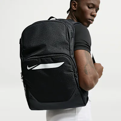 Nike Academy Football Backpack (Large, 30L) - Black/Black/White