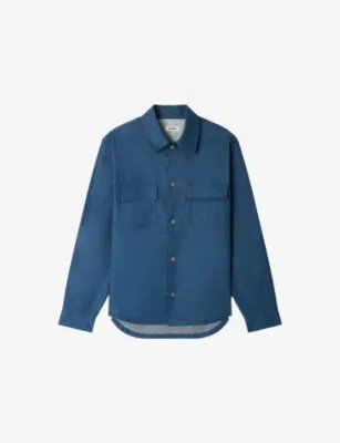SANDRO Long-Sleeved Denim Shirt