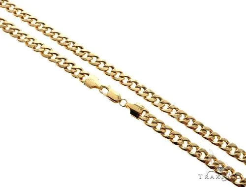 JALGAS - ROYAL CHAIN GROUP For Him's Best Buy 14k Yellow gold Hollow Cuban Curb Link Chain 5.5mm 28 Inches 64066 in Yellow – Chain