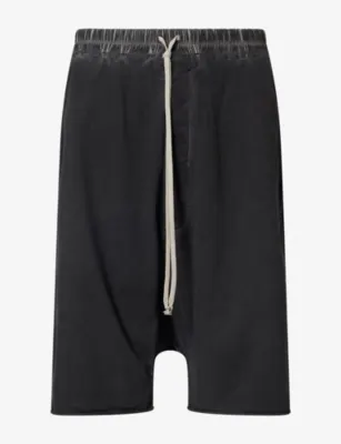 RICK OWENS DRKSHDW Drawstring-Waist Pod Cotton Sweat Shorts