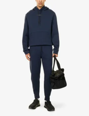 ON Focus Tech Straight-Leg Cotton-Jersey Jogging Bottoms detail 2