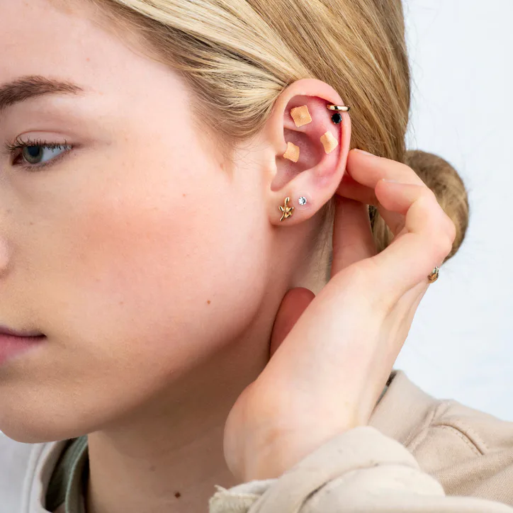 AcuPips Ear Seed Kit for Everyday Wellbeing - 20 Rose Gold Plated and 60 Natural Ear Seeds detail 3