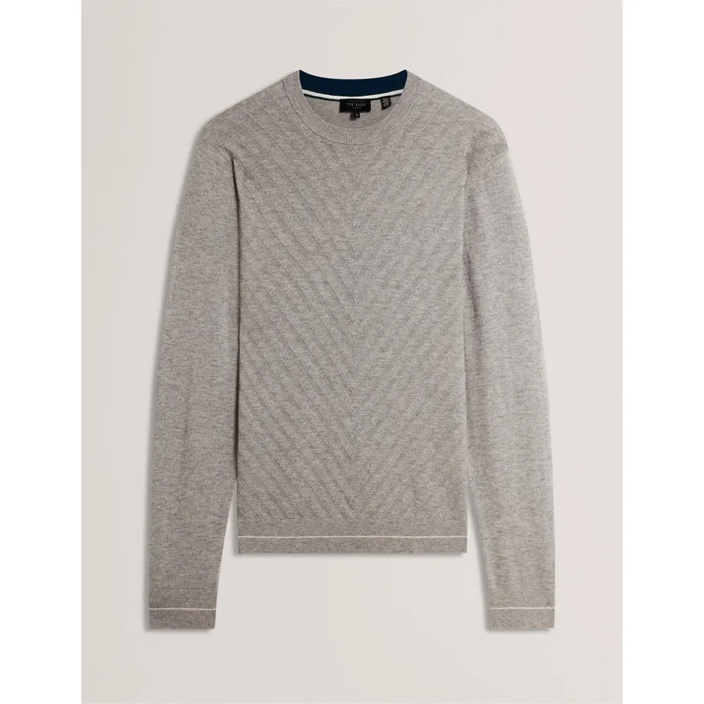 Ted Baker Men's Long Sleeve Stitch Crew Neck Jumper