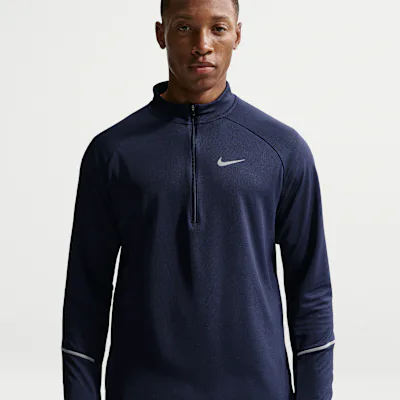 Nike Miler Men's Dri-FIT 1/2-Zip Running Top - Midnight Navy/Obsidian
