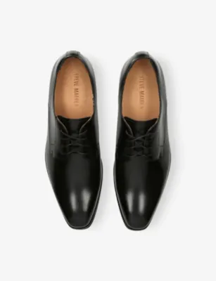 STEVE MADDEN Parscal Leather Lace-Up Shoes - EUR 45 / 11 UK MEN in BLACK, additional product view 2