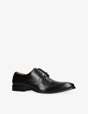 STEVE MADDEN Parscal Leather Lace-Up Shoes - EUR 45 / 11 UK MEN in BLACK, additional product view 3