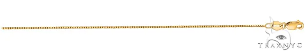 JALGAS - ROYAL CHAIN GROUP 14k Yellow Gold Shiny Classic Box Chain 0.7mm 38092 in 18 Inches – Chain