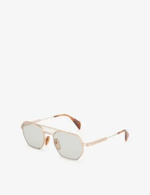 EYEWEAR BY DAVID BECKHAM 1229S Aviator-Frame Metal Sunglasses detail 3