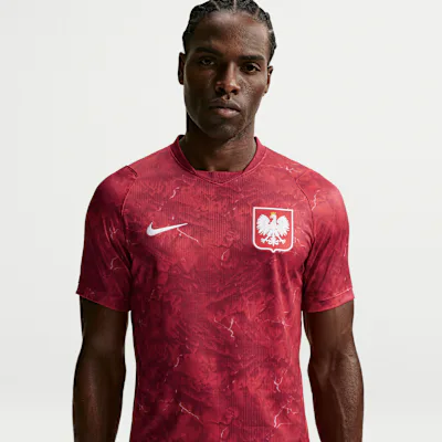 Nike Poland 2026 Stadium Away Men's Nike Dri-FIT Football Replica Shirt - Noble Red/Sport Red/White