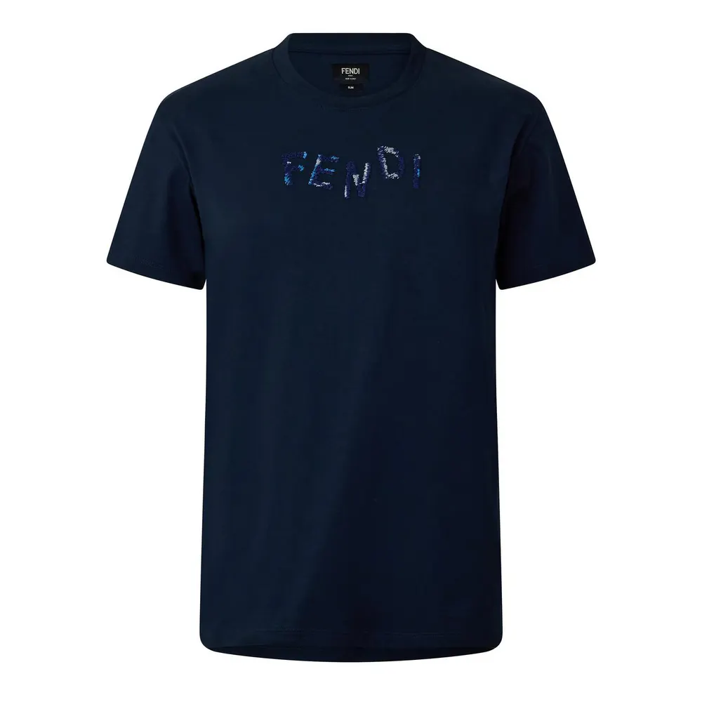Fendi Fendi Embroid Tee Sn63