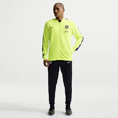 Nike Atlético Madrid Strike Men's Nike Dri-FIT Football Knit Tracksuit - Volt/Black/Deep Royal Blue/Deep Royal Blue