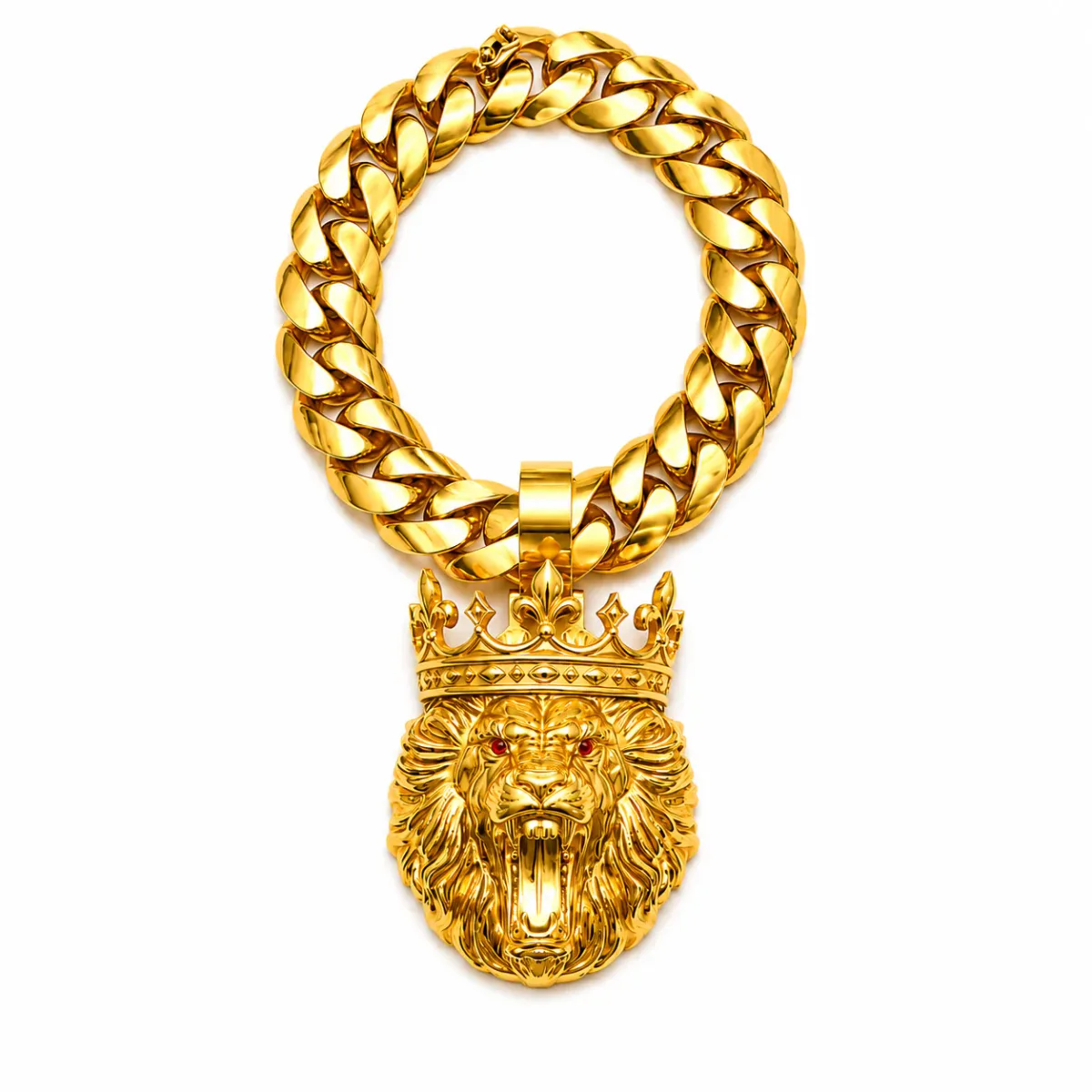 DANNY - For Him CUSTOM World’s Biggest Lion Head Set 71674 – Pendant Set