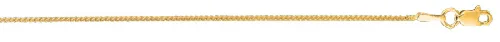 JALGAS - ROYAL CHAIN GROUP 14k Yellow Gold Shiny Round Wheat Chain 1.0mm 38183 in 18 Inches – Chain