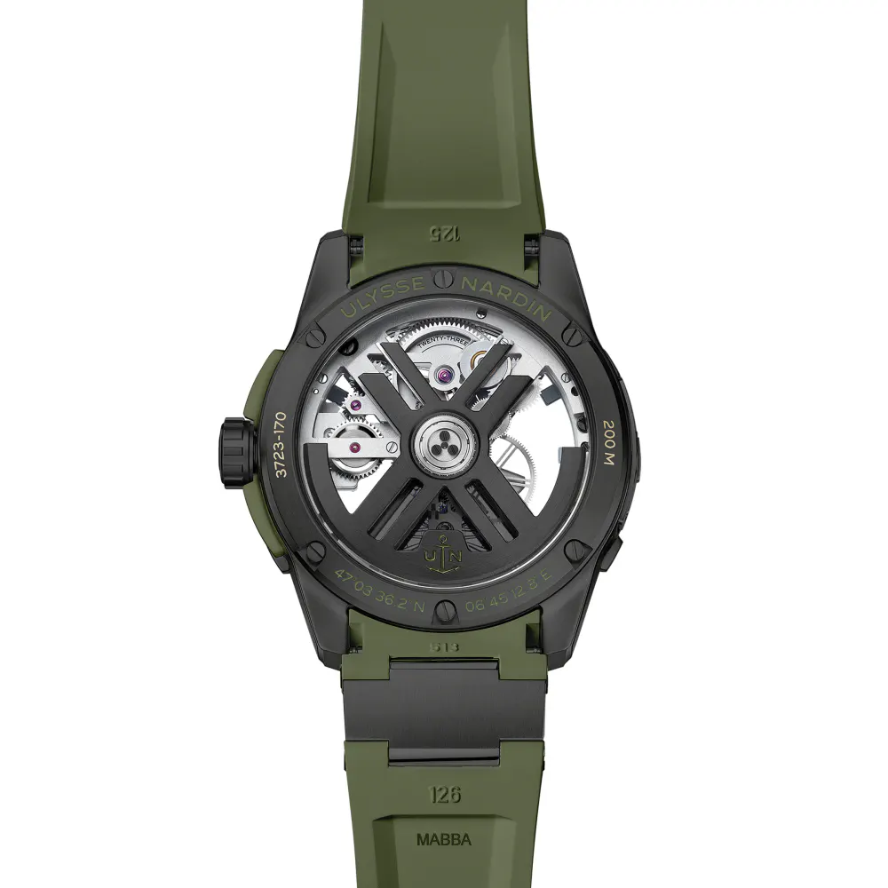 Ulysse Nardin Diver X Skeleton Ops 44mm Mens Watch in Green, additional product view 2