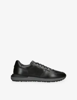 MAGNANNI Syros Leather Trainers - EUR 40 / 6 UK MEN in BLACK – Mens | Trainers | Lace up trainers