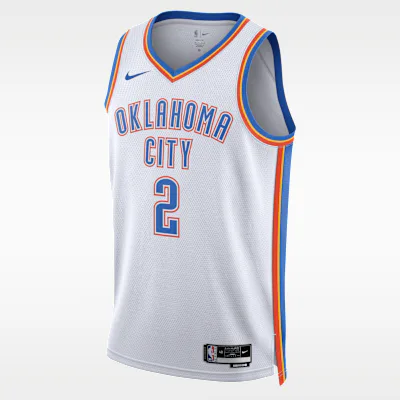 Nike Shai Gilgeous-Alexander Oklahoma City Thunder 2022/23 Association Edition Men's Nike Dri-FIT NBA Swingman Jersey - White