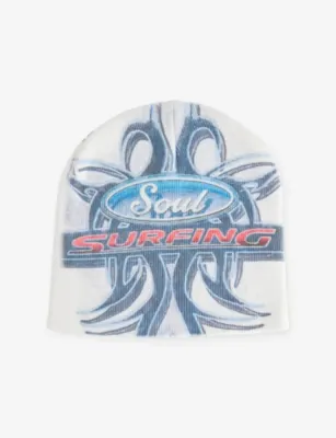 HELLSTAR Paint Surfer Cotton Beanie in MULTI, additional product view 3