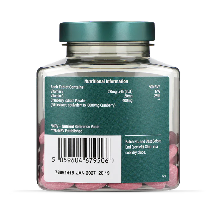 For Him High Strength Cranberry Extract 400mg 90 Tablets detail 3