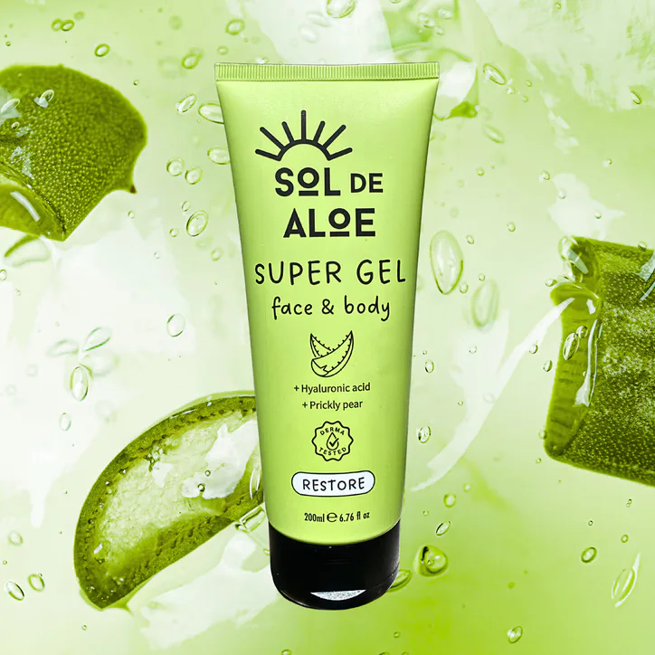 Sol de Aloe Aloe Vera Super Gel with Hyaluronic Acid & Prickly Pear 200ml detail 2