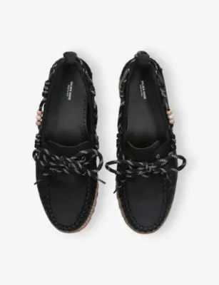 GOLDEN GOOSE Cruise Beaded Suede Loafers - EUR 41 / 7 UK MEN in BLACK, additional product view 2