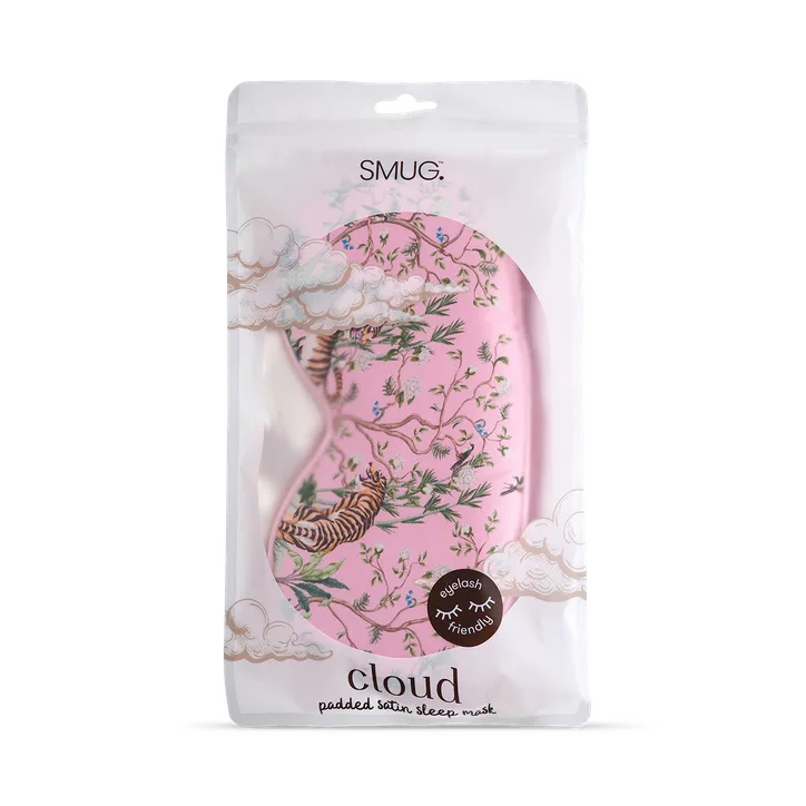 Smug Cloud Padded Satin Sleep Mask Tiger, additional product view 3