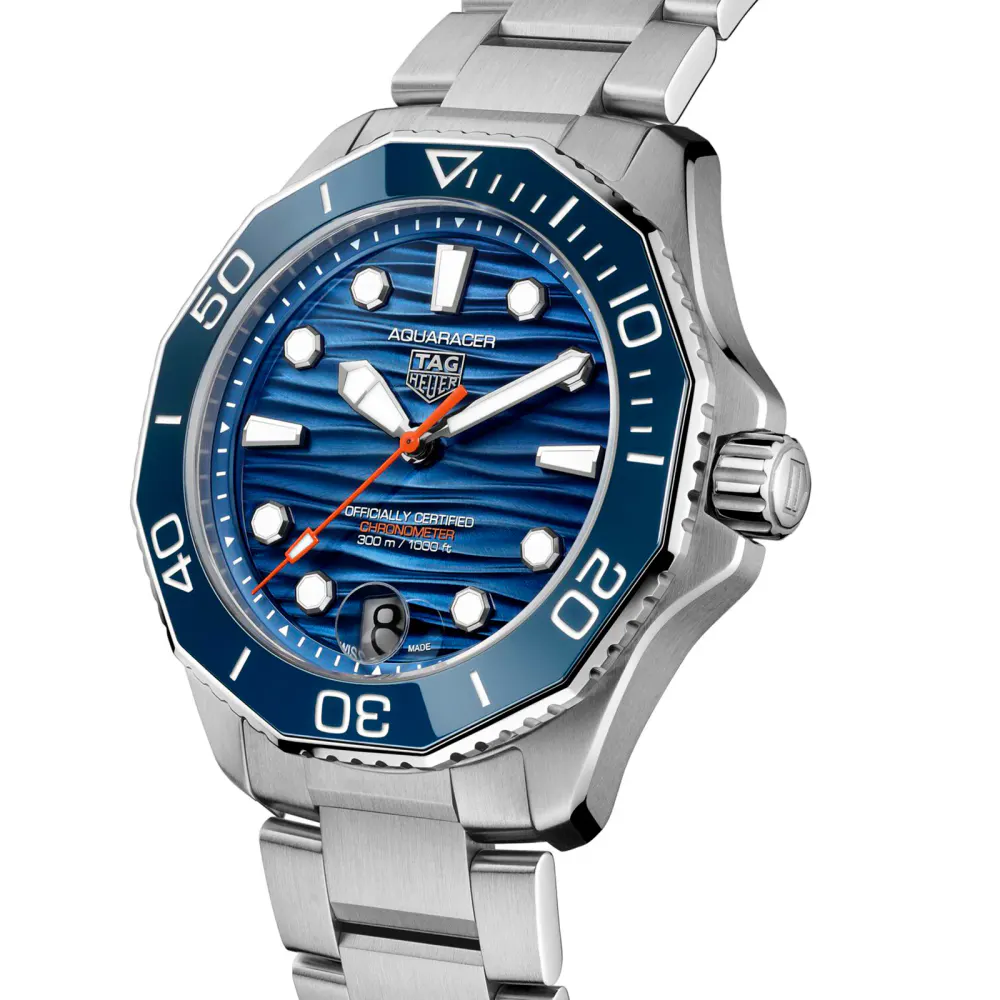 TAG Heuer Aquaracer Professional 300 Date 42mm Mens Watch Blue in Blue, additional product view 2