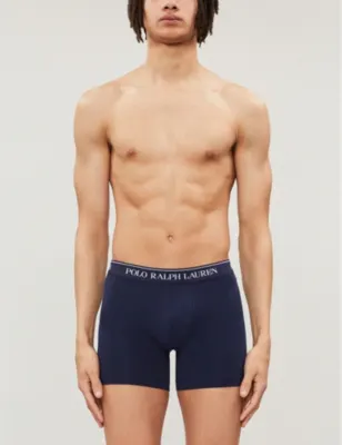 POLO RALPH LAUREN Pack of three slim-fit stretch-cotton boxer briefs detail 2