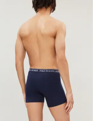 POLO RALPH LAUREN Pack of three slim-fit stretch-cotton boxer briefs detail 3