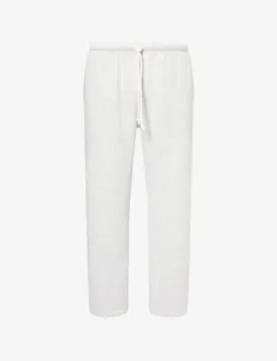 SKIMS Lounge Straight-Leg Cotton-Fleece Jogging Bottoms