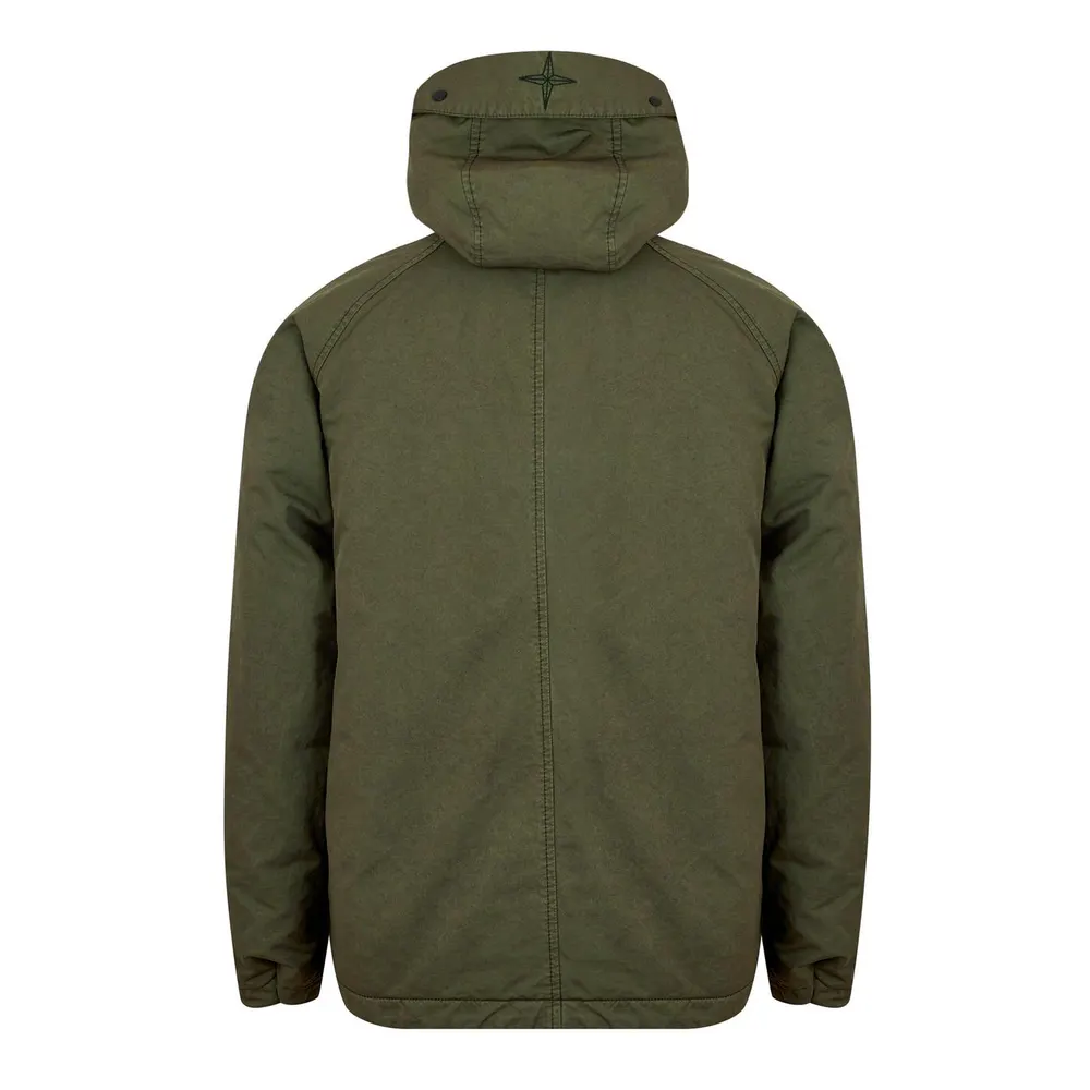 Stone Island Men's David-TC Canvas Down Hooded Long Sleeve Field Jacket detail 2