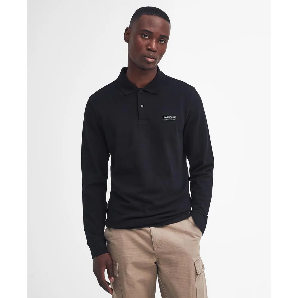 Barbour International Men's Long Sleeve Polo Shirt detail 2