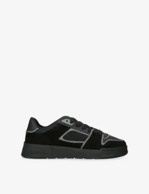 CLEENS Layup Leather and Suede Trainers - EUR 41 / 7 UK MEN in BLACK – Mens | Trainers | Lace up trainers