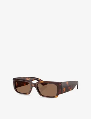 OLIVER PEOPLES OV5583SU 1995 Rectangle-Frame Tortoiseshell Acetate Sunglasses detail 2
