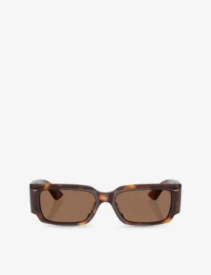 OLIVER PEOPLES OV5583SU 1995 Rectangle-Frame Tortoiseshell Acetate Sunglasses