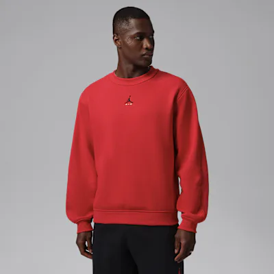Jordan Brooklyn Men's Crew-Neck Sweatshirt - University Red/Black
