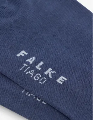 FALKE Tiago ribbed-cuff stretch-cotton blend ankle socks - 10.5-11 detail 2