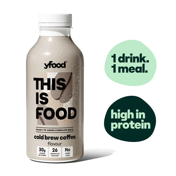 Yfood Ready to Drink Complete Meal Cold Brew Coffee Drink 6x500ml, additional product view 2