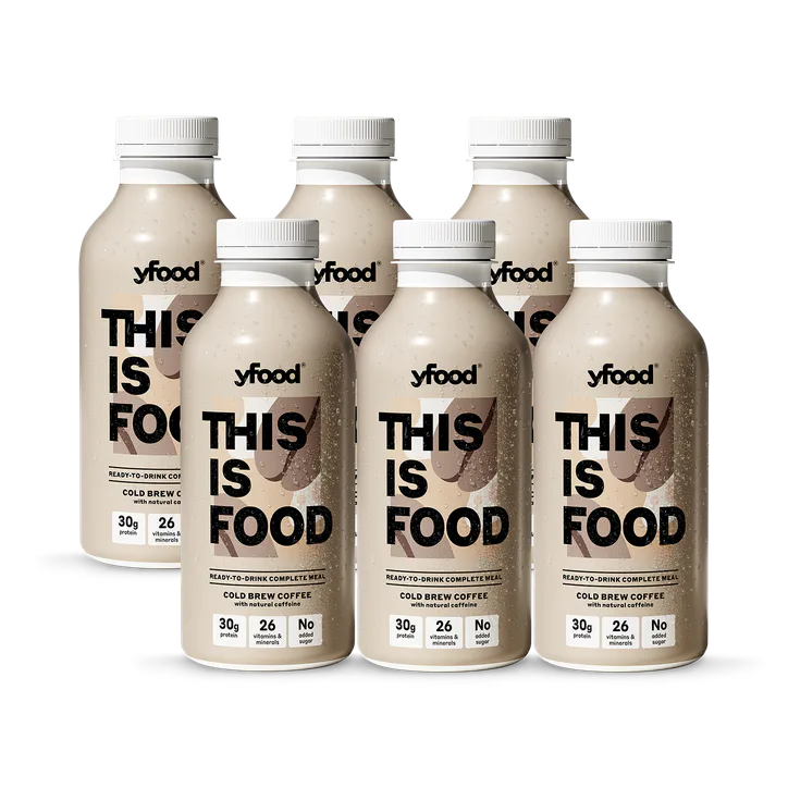 Yfood Ready to Drink Complete Meal Cold Brew Coffee Drink 6x500ml