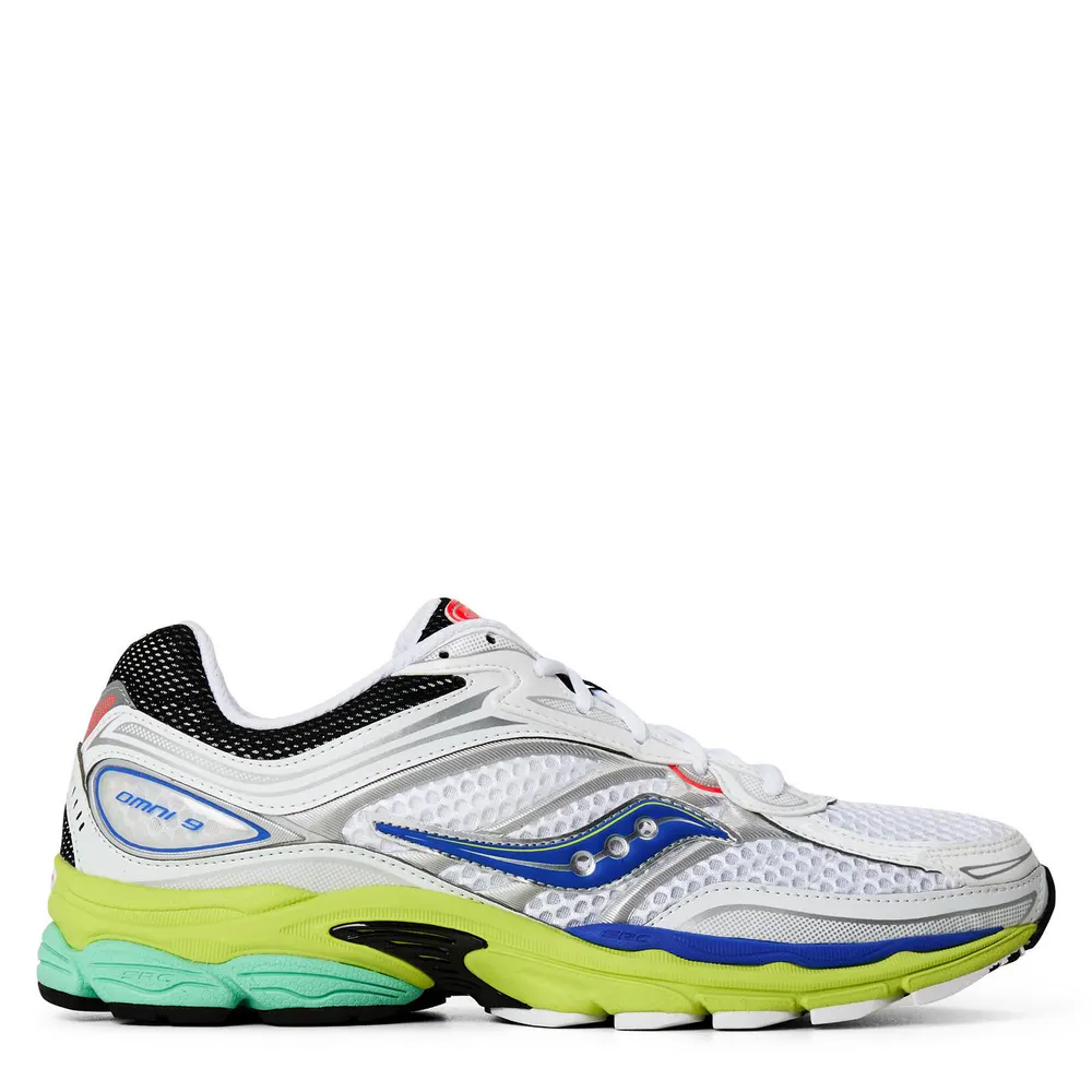 Saucony Progrid Omni 9 in White/Tart – Footwear