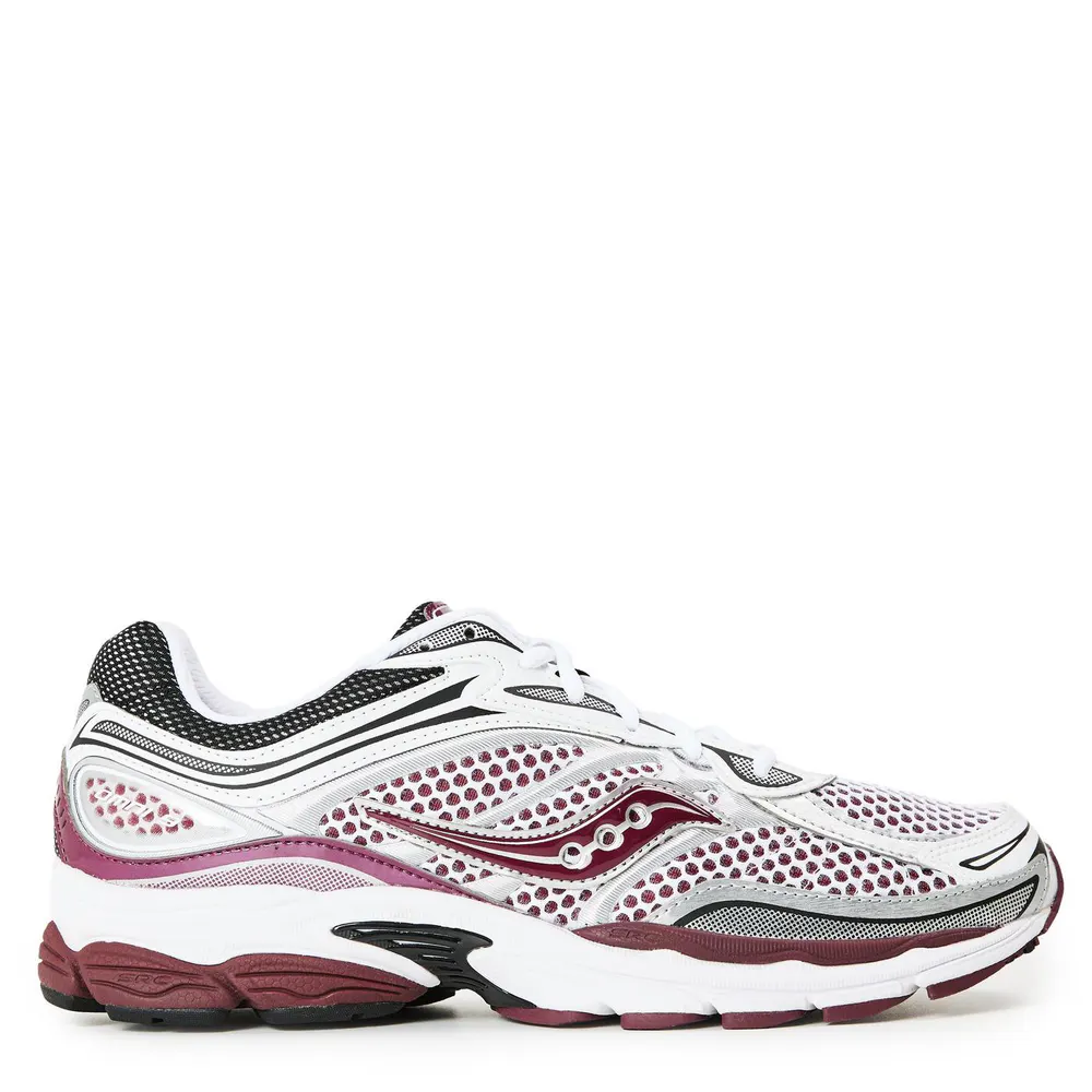 Saucony Progrid Omni 9 in White/maroon – Footwear