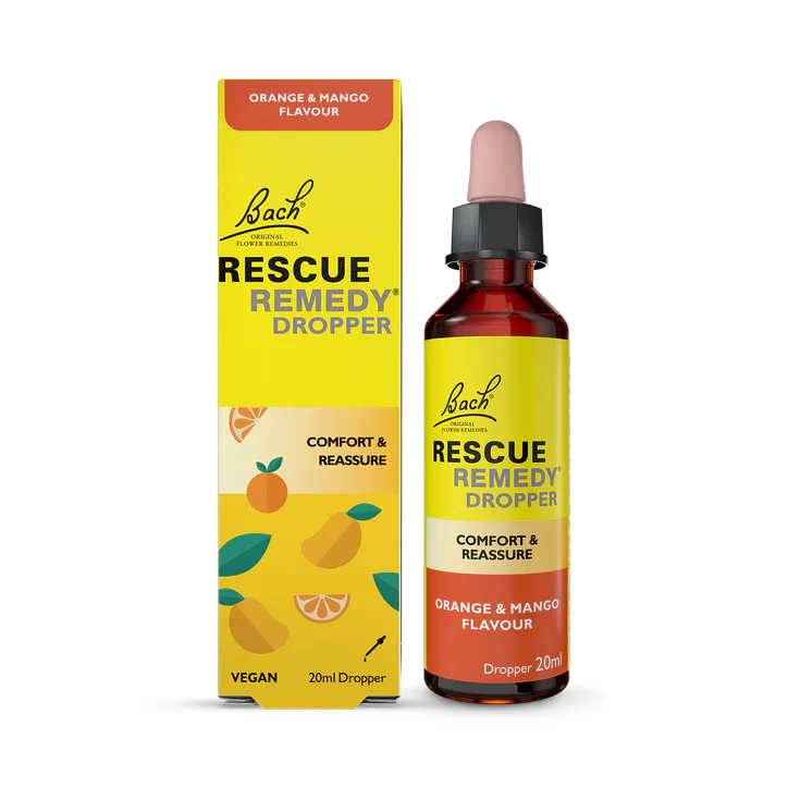 Bach Original Flower Remedies Rescue Rescue Remedy Orange & Mango Dropper 20ml