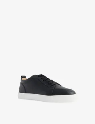 CHRISTIAN LOUBOUTIN Rantulow Leather Leather Low-Top Trainers - 5 in BLACK, additional product view 3