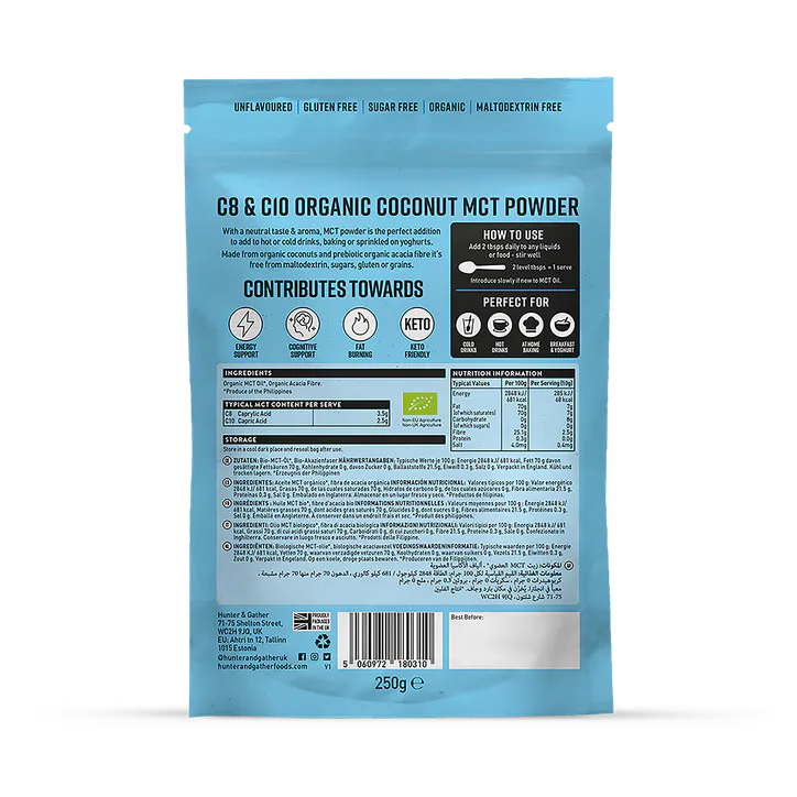 Hunter & Gather Organic C8 C10 MCT Powder 250g detail 2