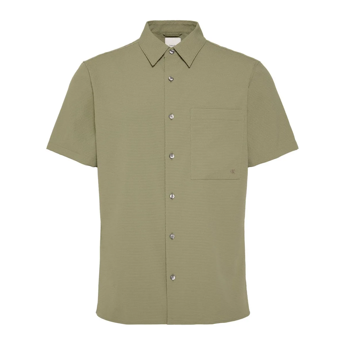 Calvin Klein Men's Short Sleeve Plain Shirt