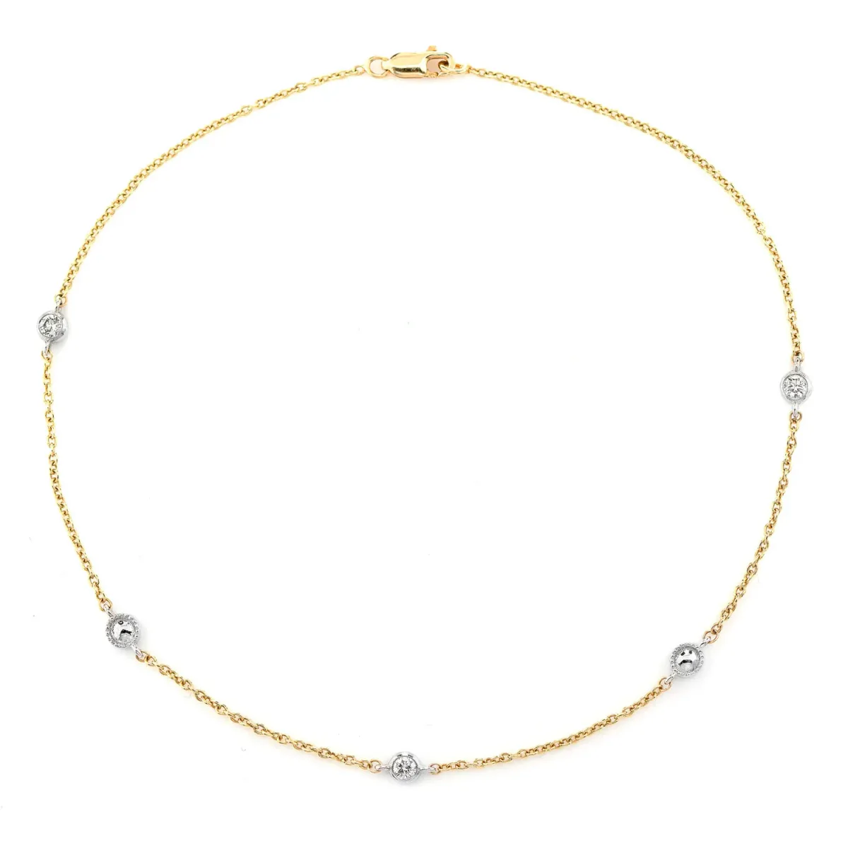 For Him Bead & Bezel Diamond Bracelet