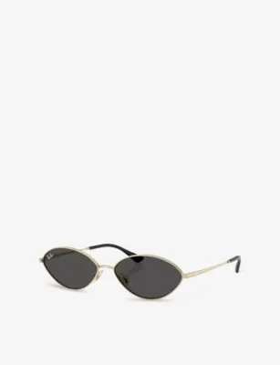 RAY-BAN RB3757 Kai Oval-Frame Metal Sunglasses detail 2